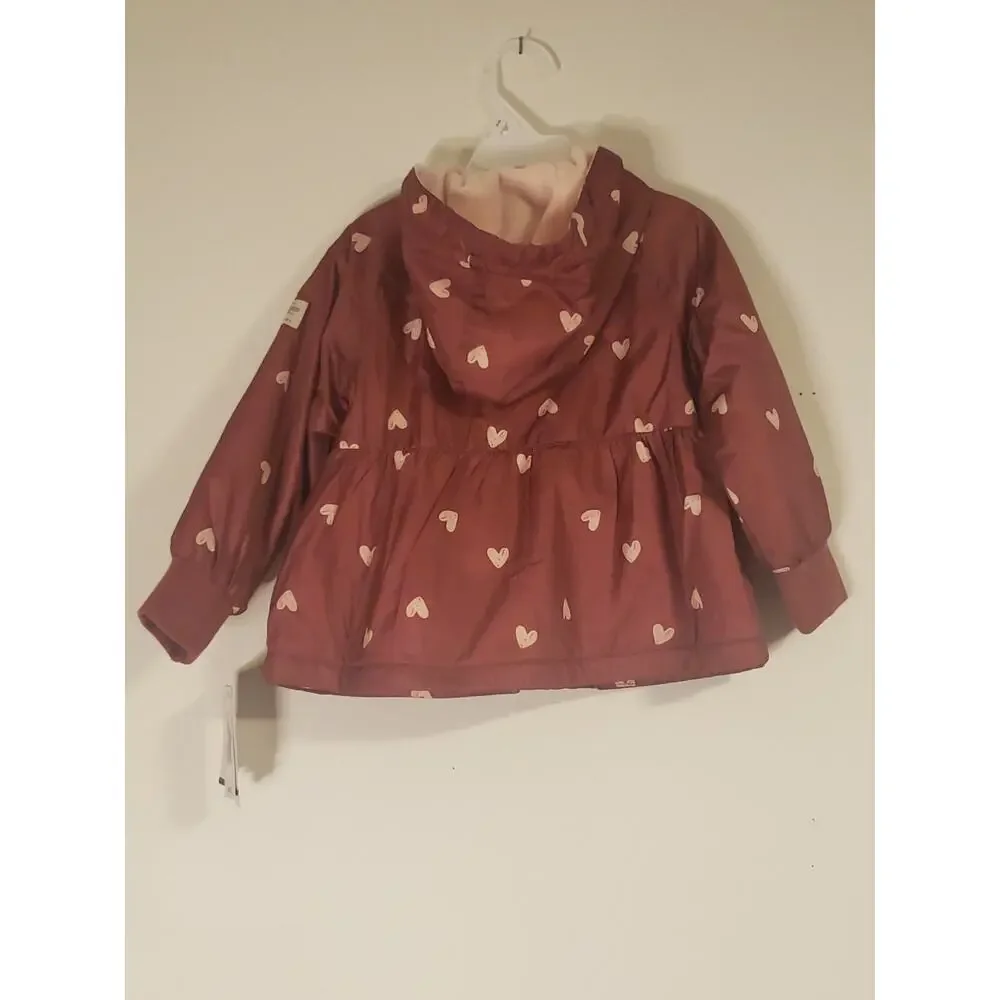 Oshkosh B'Gosh‎ 2T Jacket Heart Print Two-tone Pink NWT